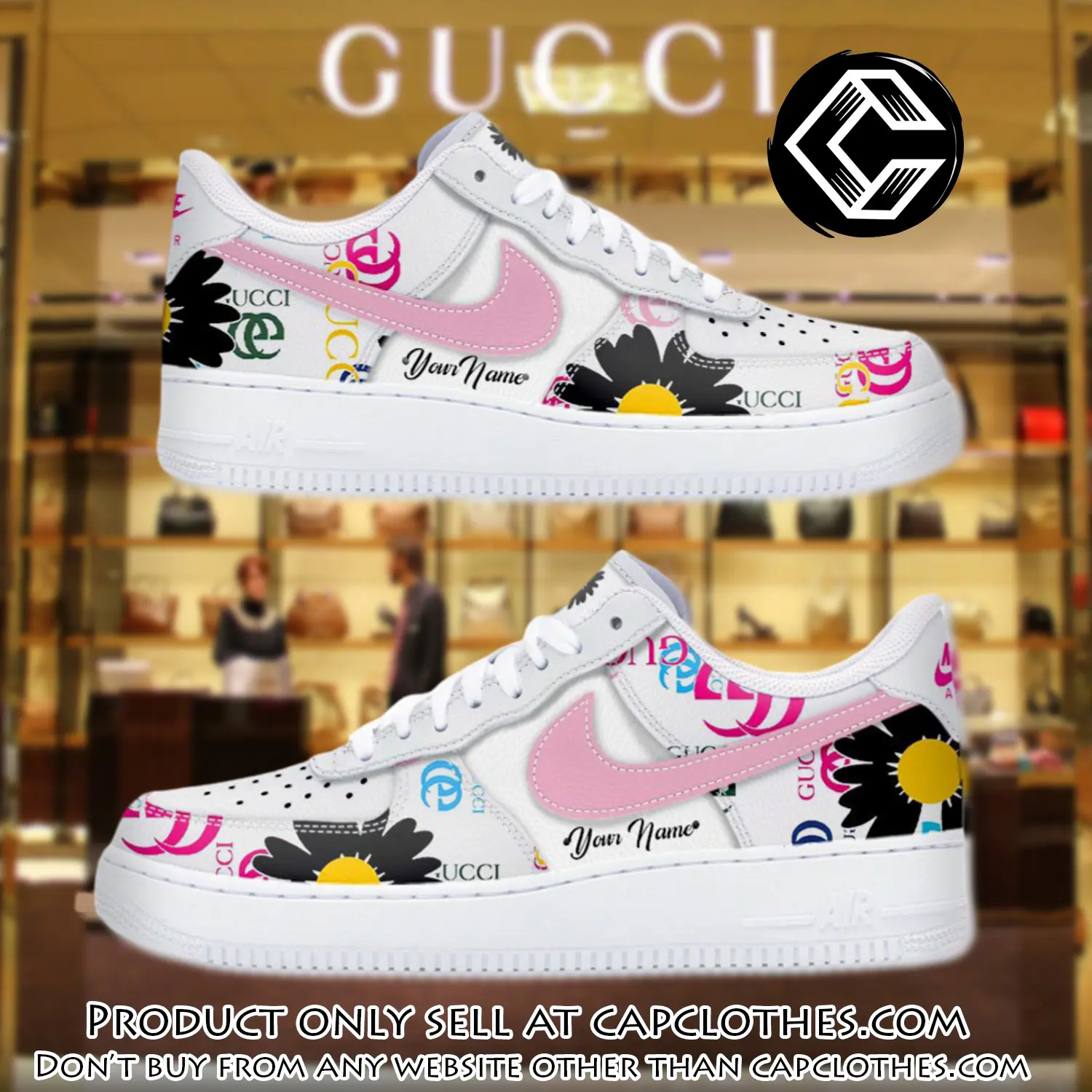 Personalized gucci luxury air force 1 sneakers limited af1 shoes oaf1011 cc3944652